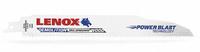 LENOX Reciprocating Saw Blade: 6 Teeth per Inch, 9 in Blade Lg, 0.06 in Blade Thick, Bi-Metal, 25 PK (MPN 20523B966R). Key specifications — attr1109198: 6; attr1109200: Rigid for Straight Cuts; attr1109201: Straight; attr1109209: LENOX.