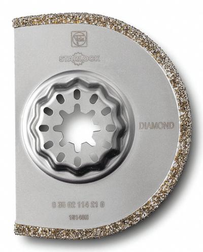 FEIN Oscillating Scraper Blade: 3 in Blade Wd, 3 in Blade Lg, Diamond Grit - Starlock Mounted Blades