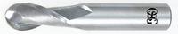 OSG Ball End Mill: Carbide, TiAlN Coated, 2 Flute, 9 mm Mill Dia, 22 mm LOC, 70 mm OAL (MPN 402-3543-BN11)