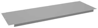 TENNSCO Workbench Shelf: 60 in Overall Wd, 20 in Overall Dp, Gray, Steel - Shelves for Workbenches