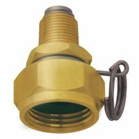 SANI-LAV Swivel Hose Adapter: Brass, Brass, 1 7/8 in Overall Lg, 3/4 in Inlet Connection Size, GHT (MPN N12). Key specifications — Inlet Connection Type: GHT; Brand: SANI-LAV; Color/Finish: Brass; Includes: Trigger Lock Ring; Material: Brass; Product Type: Hose Adapter.