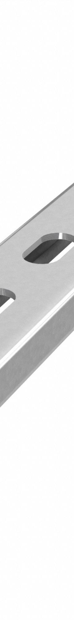 Strut Channel: Steel, Pre-Galvanized Zinc, 12 ga Gauge, Perforated Slot, 8 mm Slot Spacing (MPN DS-SS131612-54-PG/10). Key specifications — Material: Steel; Color: Gray; Finish: Pre-Galvanized Zinc; Slot Type: Narrow Slotted; Brand: DAKOTA SYSTEMS.