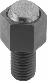 KIPP Threaded Gripper w/Diamond Pad: Diamond Grit over SS, M24, 40 mm Thread Lg, 25 mm Pad Dia (MPN K0289.524X040). Key specifications — Brand: KIPP.
