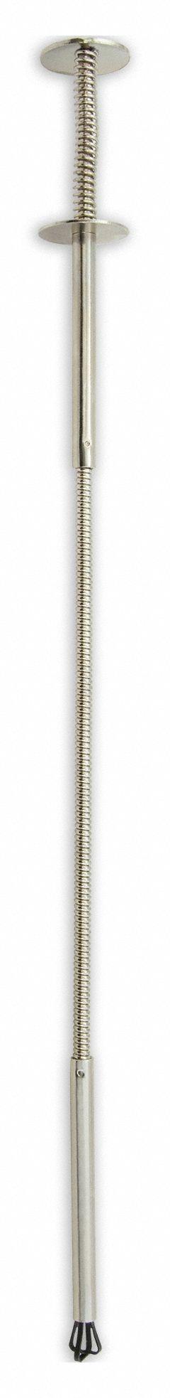 ULLMAN Mechanical Retrieval Tool: 4 Jaws, 1/2 in Jaw Cap., Shft. Typ. Fixed (MPN NO. 17). Key specifications — attr1016158: Spring Plunger; attr1016155: Flexible; attr1016172: Mechanical Retrieval Tool; attr1004943: ULLMAN; attr1016157: Stainless Steel; attr1016173: Metal; attr1016174: Fixed; attr1022588: 10 to 19.9 lb.
