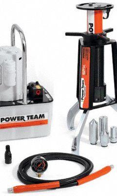 POSI LOCK Hydraulic Ram Puller: 50 ton Capacity with Attachments, 50 ton Cylinder Nominal Capacity (MPN PTPHD-116C). Key specifications — attr98874: POSI LOCK; attr96739: Lift and Positioning Plate; attr1177737: Electric Pump.
