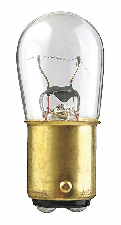 APPROVED VENDOR Incandescent Bulb: Incandescent, Double Contact Bayonet (BA15d), (B) Bullet - BA15d Double-Contact Bayonet Base Lamps