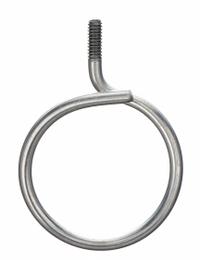 NVENT CADDY Bridle Ring: Steel, Galvanized, 1 1/4 in Trade Size / Wire Range, 1/4-20 Thread Size (MPN 4BRT20). Key specifications — Manufacturer Part Number: 4BRT20; Compatible Conduit Trade Size: 1-1/4 in; Thread Size: 1/4-20; Material: Steel; Finish: Galvanized; Color: Gray; For Use With: Low Voltage Cable; Overall Width: 1-1/4 in.
