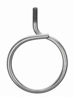 NVENT CADDY Bridle Ring: Steel, Galvanized, 1 1/4 in Trade Size / Wire Range, 1/4-20 Thread Size (MPN 4BRT20). Key specifications — Manufacturer Part Number: 4BRT20; Compatible Conduit Trade Size: 1-1/4 in; Thread Size: 1/4-20; Material: Steel; Finish: Galvanized; Color: Gray; For Use With: Low Voltage Cable; Overall Width: 1-1/4 in.