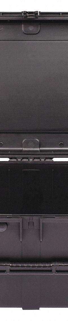 SKB Protective Case: 18 in x 29 in x 14 in Inside, No Foam, Black, 2 Wheels, 24 lb Wt, IP67, Latches (MPN 3I-2918-14BE). Key specifications — Handle Style: Telescoping; Brand: SKB; Case Closure Type: Latches.