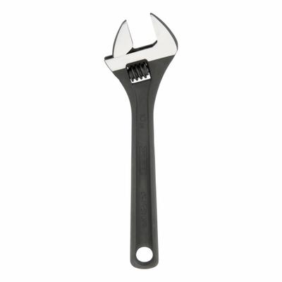 PROTO Adjustable Wrench: Alloy Steel, Black Oxide, 10 1/8 in Overall Lg - Automatic Locking Adjustable Wrenches