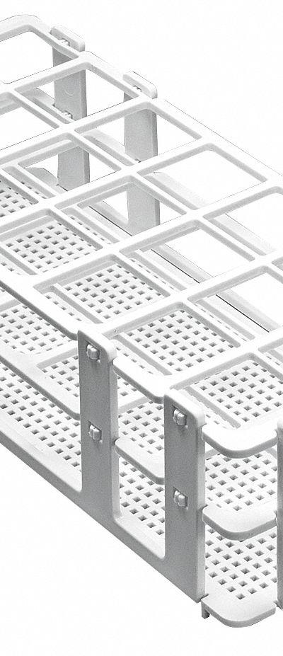 SP SCIENCEWARE Tube Rack: 4 1/8 in Overall Wd, 2 1/2 in Overall Ht, 9 3/4 in Overall Lg - Lab Storage Racks