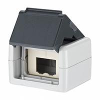 METZ CONNECT RJ45 Housing: Surface, Thermoplastic, 90° Mounting Angle, 2 Ports, Unequipped (MPN 1309430003-E). Key specifications — Housing Material: Thermoplastic; Includes Connector: Unequipped; Mounting Type: Surface; Product Type: Wall Outlet; Connector Color: Gray; Connection Type: Cat6A Module 180°.