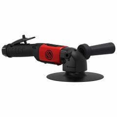 CHICAGO PNEUMATIC Air Disc Sander: 7 in Pad, Threaded Shank, Light Duty, 2.2 hp, 38 cfm, Non-Vacuum (MPN CP3750-085AB). Key specifications — attr1320237: CHICAGO PNEUMATIC; attr1320246: Bottom.