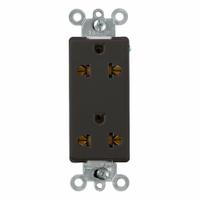 LEVITON Plugs and Receptacles: Duplex, 5-15, Black, 125/250V AC, 15 A, 2 Pole / 3 Wire (MPN 5825-E)