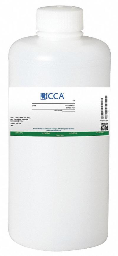 RICCA CHEMICAL Buffer - pH 8.00: Lab, 1 L Volume, Liquid, pH 7.99 to 8.01, Plastic, Bottle - pH Buffers