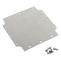 HAMMOND Inner Panel: Back Panel Panel, 4.24 in Overall Ht, 4.21 in Overall Wd, Steel, Galvanized (MPN 1555NFPL). Key specifications — Panel Style: Back Panel; Brand: HAMMOND; Finish: Galvanized; Manufacturer Part Number: 1555NFPL; Material: Steel.