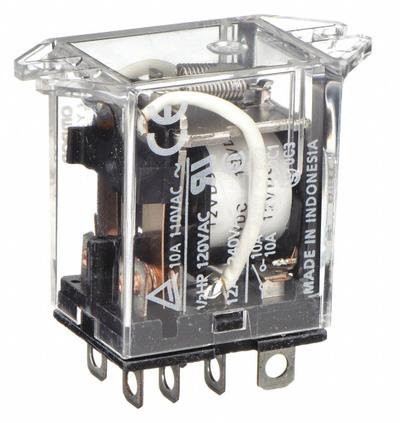 OMRON Flange Mount Relay: Surface (Top Flange) Mounted, 10 A Current Rating, 12V DC - Surface-Mounted Relays
