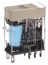 OMRON General Purpose Relay: Socket Mounted, 5 A Current Rating, 12V DC, DPDT, 8 Pins/Terminals (MPN G2R-2-S-DC12(S)). Key specifications — Brand: OMRON; Base Type: Square; Mounting Style: Plug-In; Pin Shape: Flat; Electrical Connection: Quick-Connect; Manufacturer Part Number: G2R-2-S-DC12(S); Series: G2RS Series.