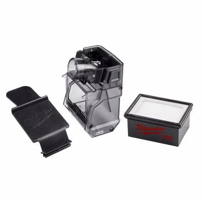MILWAUKEE Dust Extractor Dust Box: On-Tool, Self-Contained, Universal, SDS-Plus - Replacement Parts & Accessories for Extractor Attachments
