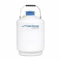 COLE-PARMER Cryogenic Dewar: 6 L Capacity, 11 3/4 in Overall Dia, 18 3/4 in Overall Ht, Aluminum (MPN 4426062). Key specifications — Brand: COLE-PARMER; Material: Aluminum; Includes: Level Rulers; Included Safety Features: Lockable.