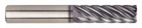 WIDIA HANITA Square End Mill: Carbide, AlTiN Coated, 7 Flute, 3/8" Mill Dia, 7/8" LOC, 2-1/2" OAL (MPN 7V0E10004ST)