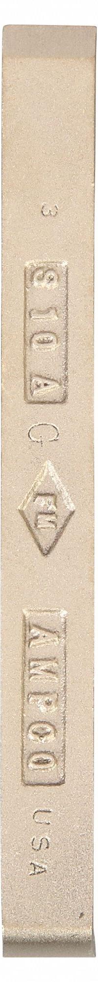 AMPCO Scraper: Bld. Mat. Nickel Copper, Hdl. Mat. Nickel Copper, Stiff, Straight Bld. Shape (MPN S-10AG). Key specifications — attr1004902: AMPCO; attr1012057: Full; attr1014703: Nonsparking Metal; attr1017570: Standard End; attr1029655: Straight; attr1034073: Bevel/ Offset.
