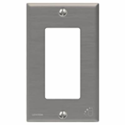 LEVITON Wall Plate: Decorator-Rocker, 1 Gang, Silver - Cleanroom-Rated Gasketed Wall Plates