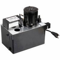 HARTELL Condensate Removal Pump: 230V AC, 1 gal Tank, 1/16 hp, 2.3 gpm, 22 ft Max. Head (MPN PABX-230). Key specifications — Nameplate Voltage: 230V AC; Brand: HARTELL; Included Accessories: Safety Switch; Plenum Rated: No.