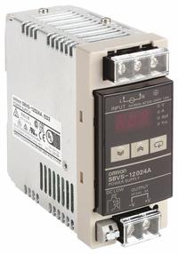 OMRON DC Power Supply: DIN Rail, 120 W Output Power - Rated, 5 A Current - Output, Single Phase (MPN S8VS-12024A). Key specifications — attr1044898: Single; attr1044874: Plastic; attr1044879: 100 to 240V AC; attr211400: OMRON.