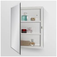 KETCHAM Medicine Cabinet: Rectangular, Glass, 20 in Overall Ht, 16 in Overall Wd, Recessed (MPN 661BV). Key specifications — Brand: KETCHAM; Material: Acrylic; Mirror Edge Style: Beveled Edge.