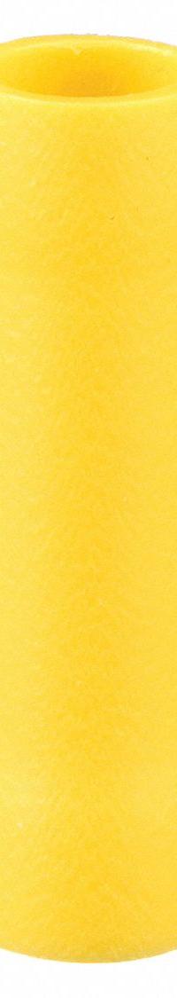 GRAINGER Butt Splice Connector: Yellow, Vinyl, For Wire Size 12 AWG – 10 AWG, 600 V, Pack Qty 50 (MPN 4FRL5). Key specifications — Brand: GRAINGER.