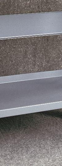 TENNSCO Lower Shelf: 96 in Overall Wd, 14 in Overall Dp, Gray, Steel, Includes Mounting Hardware (MPN S-96). Key specifications — Includes Mounting Hardware: Yes; Color: Gray.