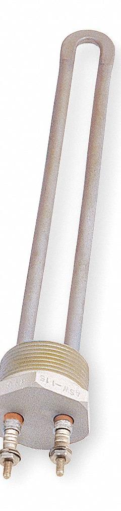 VULCAN Screw Plug Immersion Heater: 1 Phase, 120V AC, 1,000 W Watt, 1 1/4 in NPT, 83 W/sq in, Brass (MPN ASW110A). Key specifications — Watt Density: 83 W/sq in; Screw Plug Material: Brass; Sheath Material: Copper; Brand: VULCAN; Control Range: 60° to 250°F.