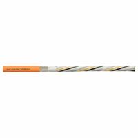 CHAINFLEX Servo Motor Cable: Orange, PUR Jacket, 1,000 V Volt (MPN CF280ULH101154). Key specifications — Conductor Grouping: (4) 16 AWG/Shielded Twisted Pair 18 AWG/Shielded Twisted Pair 22 AWG; Includes Ground: Yes; Overall Length: Order by the Foot; Minimum Bend Radius Factor - Fixed: 5 x OD; Minimum Bend Radius Factor - Flexible: 8 x OD; Brand: CHAINFLEX.