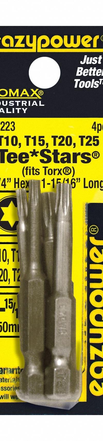 EAZYPOWER Driver Bit: Power Bit - Power Torx Bits