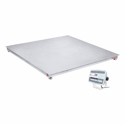 OHAUS Floor Scale: 5,000 lb Wt Capacity - Imperial, 1 lb/0.5 kg Readability - Floor Scales