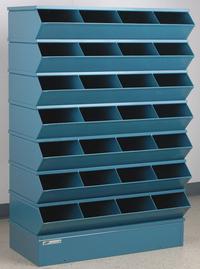 STACKBIN Sectional Stacking Bin Unit: 58 1/2 in x 28 in x 58 1/2 in, Std, 28 Compartments, Blue (MPN 3-328SSB). Key specifications — Color: Blue; Brand: STACKBIN.