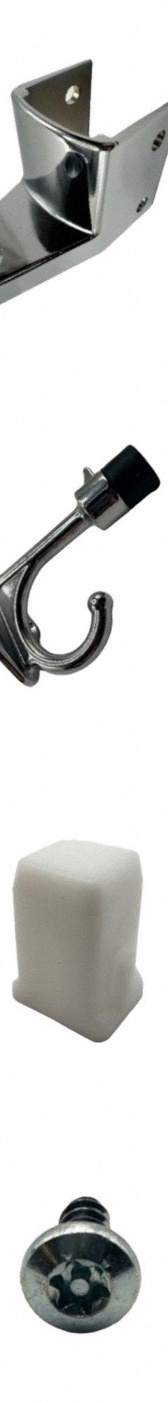 HADRIAN Door B/F Wrap Kit: Chrome Zamac, Chrome-Plated (MPN 601025). Key specifications — Hardware Pieces Included: Kit - Inner/Outer Knob; Compatible Partition Material: Stainless Steel; Material: Chrome Zamac; Finish: Chrome-Plated; Component Type: Door B/F Wrap Kit; Brand: HADRIAN.
