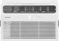 FRIGIDAIRE Window Air Conditioner: 150 sq ft – 250 sq ft, 6,000 BtuH, 115V AC, 5-15P, Cooling Only (MPN FHWC064TE1). Key specifications — Brand: FRIGIDAIRE; Combined Energy Efficiency Ratio (CEER) Rating: 11.0; Voltage: 115V AC; NEMA Plug Configuration: 5-15P; Special Features_Broad: Remote Control.