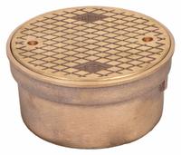 JAY R. SMITH MFG. CO Floor Cleanout: 6 in Overall Dia, 3 1/2 in Overall Ht, Bronze, Bronze, Bronze (MPN 4890C04PB). Key specifications — Color: Bronze; Resistance Properties: Corrosion-Resistant; Brand: JAY R. SMITH MFG. CO; Finish: Bronze; Includes: Cleanout Body and Cover.