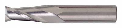 CLEVELAND Corner Radius End Mill: Carbide, 2 Flute, 3/16" Mill Dia, 1-1/4" LOC, 0.01" Rad - Carbide Corner-Radius End Mills for Aluminum
