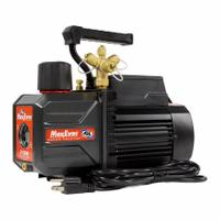 UNIWELD Vacuum Pump: 7.2 cfm, 15 micron Ultimate Vacuum, 120V AC, A2L Compatible, Male, SAE (MPN MEVP7S). Key specifications — Plug Configuration: 5-15P; Brand: UNIWELD; Number of Stages: Two-Stage; Product Type: Vacuum Pump.