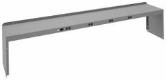 TENNSCO Electronic Riser: 96 in Overall Wd, 15 in Overall Dp, Gray, Carbon Steel, Steel, 18 in (MPN REI-18-1596-WK-1). Key specifications — Includes Mounting Hardware: Yes; Color: Gray.