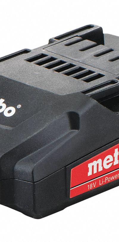 METABO Battery: CORE18V®, 2 Ah, Battery Included, Tabbed, 18V DC - Metabo CAS Batteries