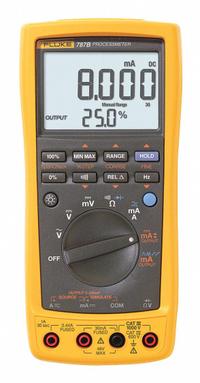 FLUKE Digital Multimeter: FLUKE-787B/WWG, AC Current/AC Volt/Continuity/DC Volt/Diode/Freq, Wireless. Key specifications — Manufacturer Part Number: FLUKE-787B/WWG; Basic DC Accuracy: 0.2% + 2; Brand: FLUKE; CAT Safety Rating: CAT IV 600V; Includes: Alligator Clips; Interface: Wireless; Parameters Sourced: Resistance.