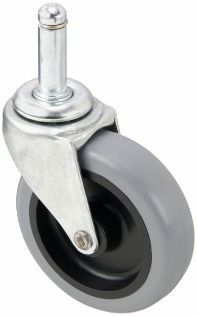 APPROVED VENDOR Stem Caster: Swivel, No Brake, 3 in Wheel Dia., 7/8 in Wheel Wd, Polyurethane - General Purpose Friction-Ring Stem Casters