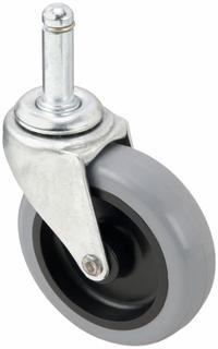 APPROVED VENDOR Stem Caster: Swivel, No Brake, 3 in Wheel Dia., 7/8 in Wheel Wd, Polyurethane, Black (MPN P5S-UP030G-SG1). Key specifications — attr1111099: APPROVED VENDOR; attr1111095: Gray; attr1176855: Swivel.