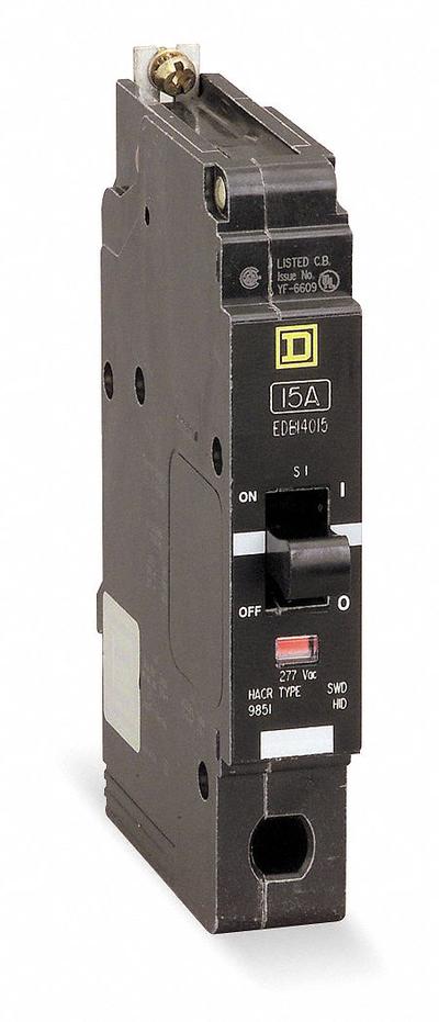 SQUARE D Miniature Circuit Breaker: 70 A, 277V AC, Single Phase, 18kA at 120/240V AC - EDB & EGB Series, Bolt-On Square D Miniature Circuit Breakers