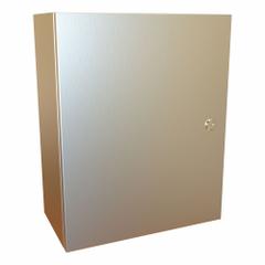 HAMMOND Electrical Enclosure: 316 Stainless Steel, 20 in x 16 in x 8 in, NEMA 12/13/3R/4/4X, Hinged (MPN EN4SD20168S16). Key specifications — Brand: HAMMOND; Closure Method: 1/4-Turn Latch; Enclosure Material: 316 Stainless Steel; Knockouts: Not Included.