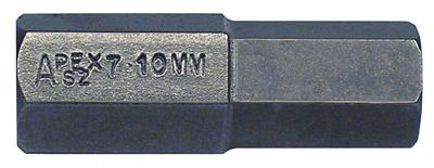 APEX Insert Bit: Insert Bit, Metric, Hex Head, 10 mm Bit Industry Size, Std - Hex Impact Bits